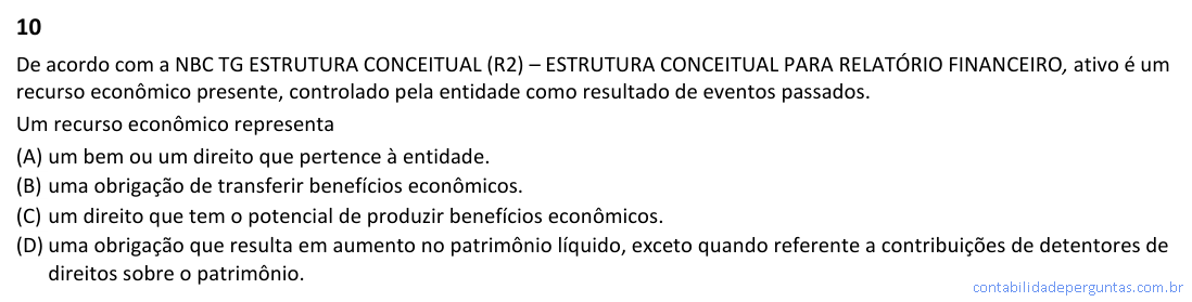 Imagem da Questão 10 — CFC 2026.1