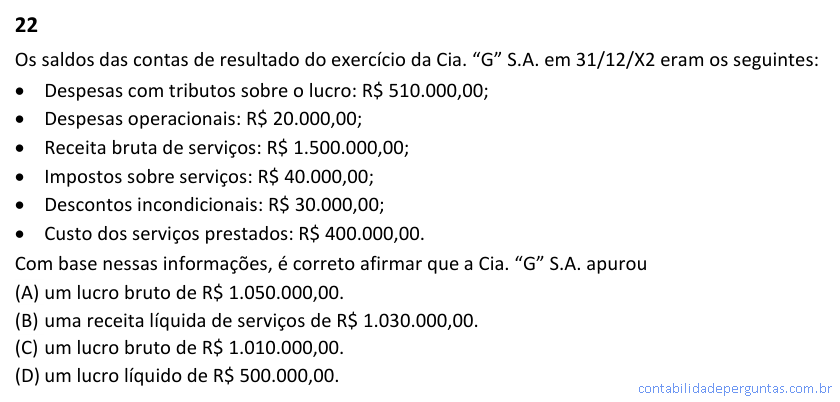Imagem da Questão 22 — CFC 2026.1