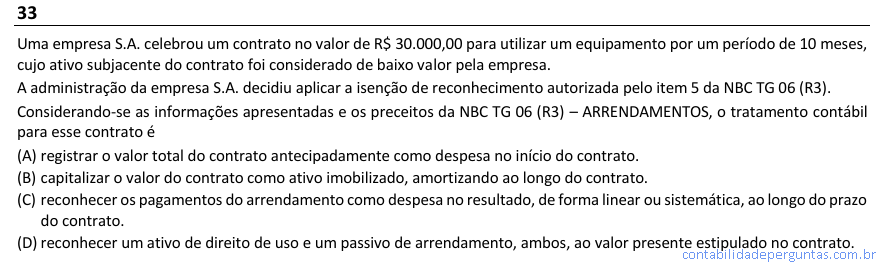 Imagem da questão 33